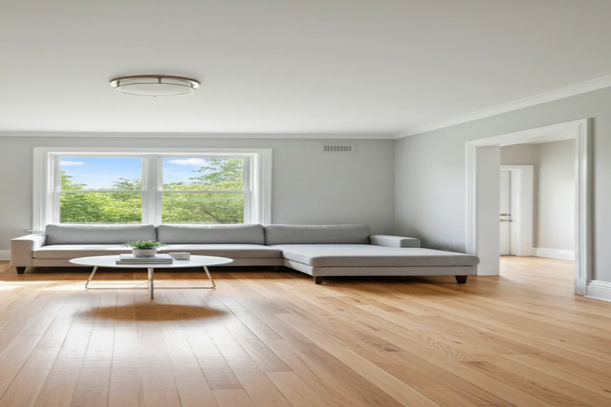 After — beautiful hardwood floors